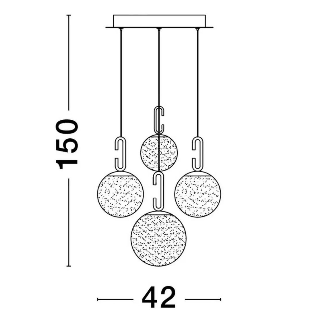 Kaskadowa lampa wisząca Yara 5 o nowoczesnym designie