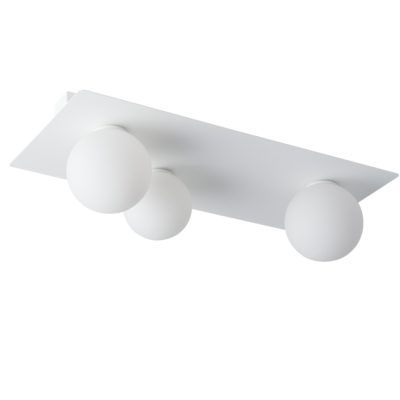 Biała lampa sufitowa Bubble Square 3