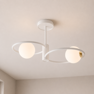 Designerska lampa sufitowa Nate 2 w uniwersalnym kolorze