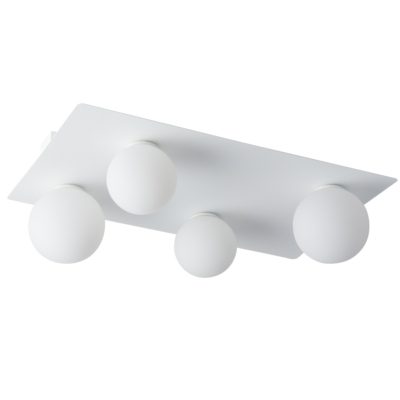 Lampa sufitowa Bubble Square 4 o prostokątnym stelażu