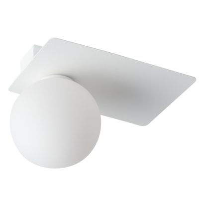 Prostokątna lampa sufitowa Bubble Square ze szklanym kloszem