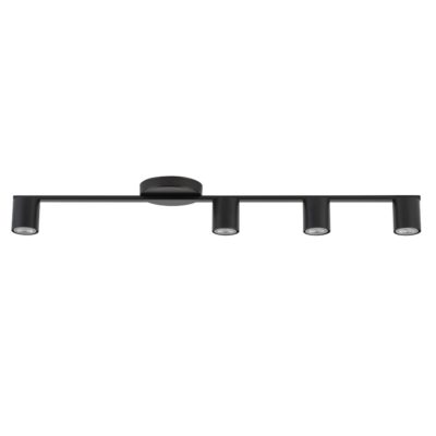 Listwa sufitowa Dagie 4 w klasycznym czarnym kolorze