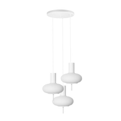Kaskadowa biała lampa wisząca TORNI A 3P