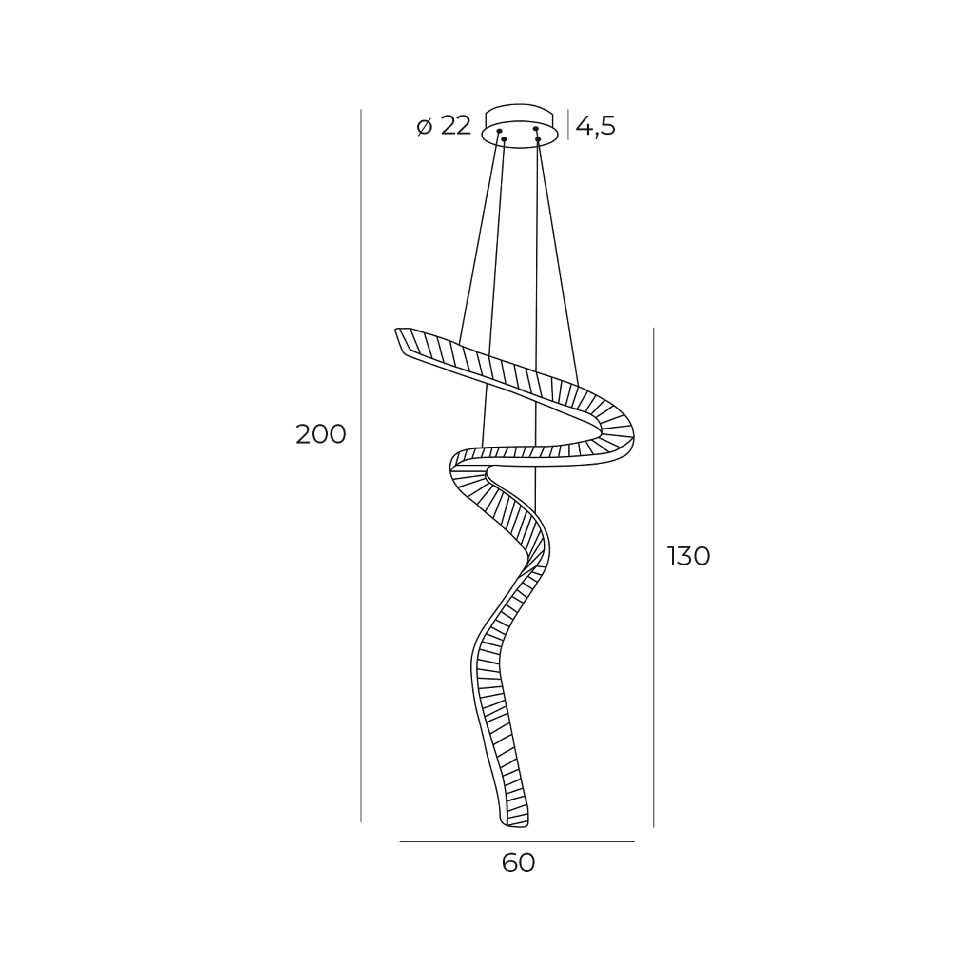 Złoty żyrandol Charme w stylu glamour