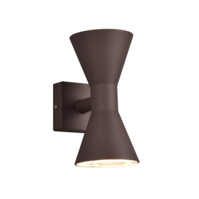 Brązowy kinkiet zewnętrzny Ardas 2