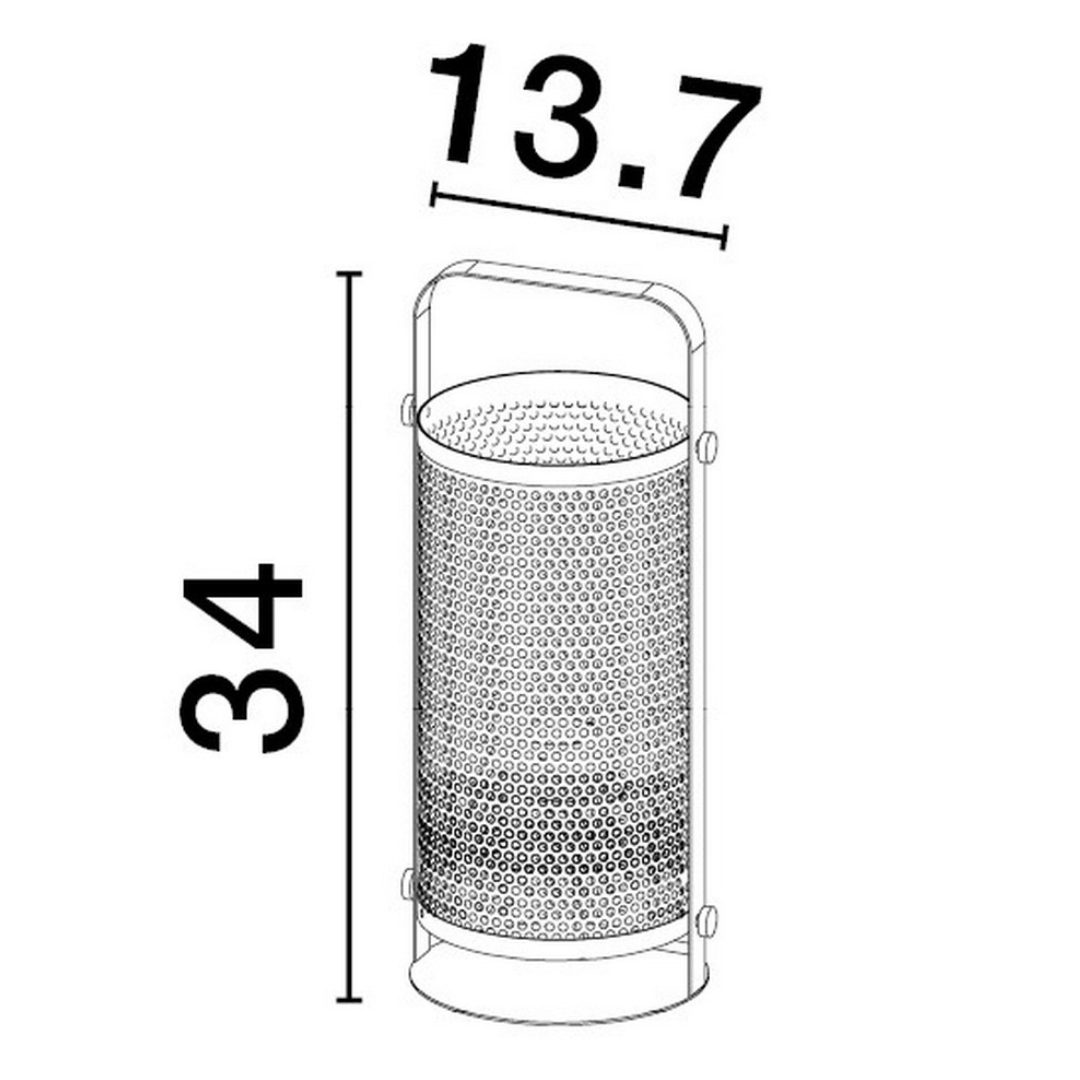 Industrialna lampa stołowa Bapuz wykonana z metalu