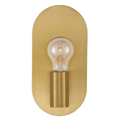 Złoty kinkiet ścienny Bajio w stylu glamour