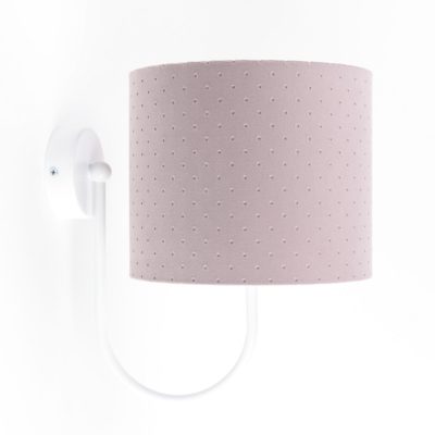 Dziecięcy kinkiet ścienny Lucan A w pudrowym różu