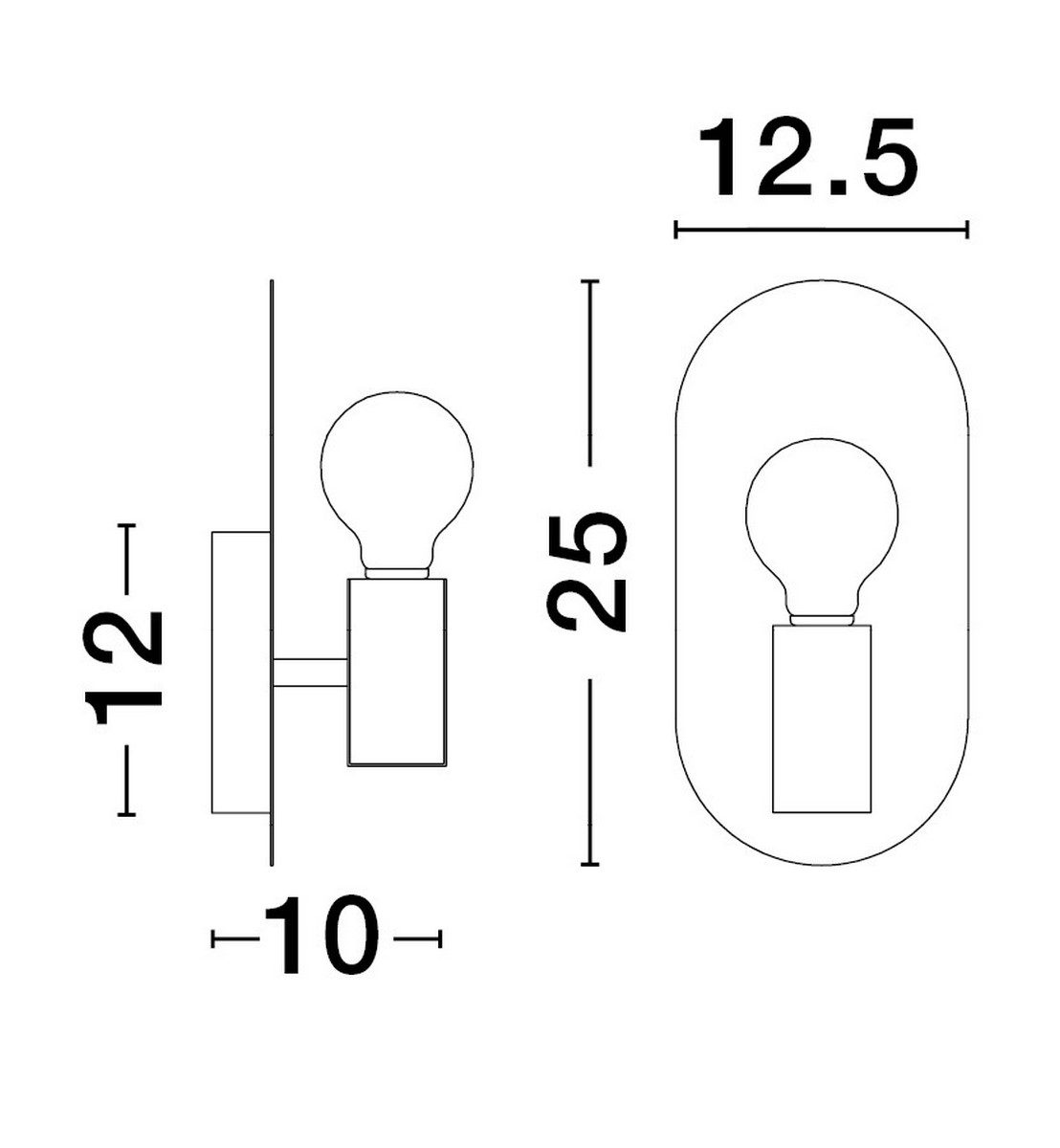 Złoty kinkiet ścienny Bajio w stylu glamour
