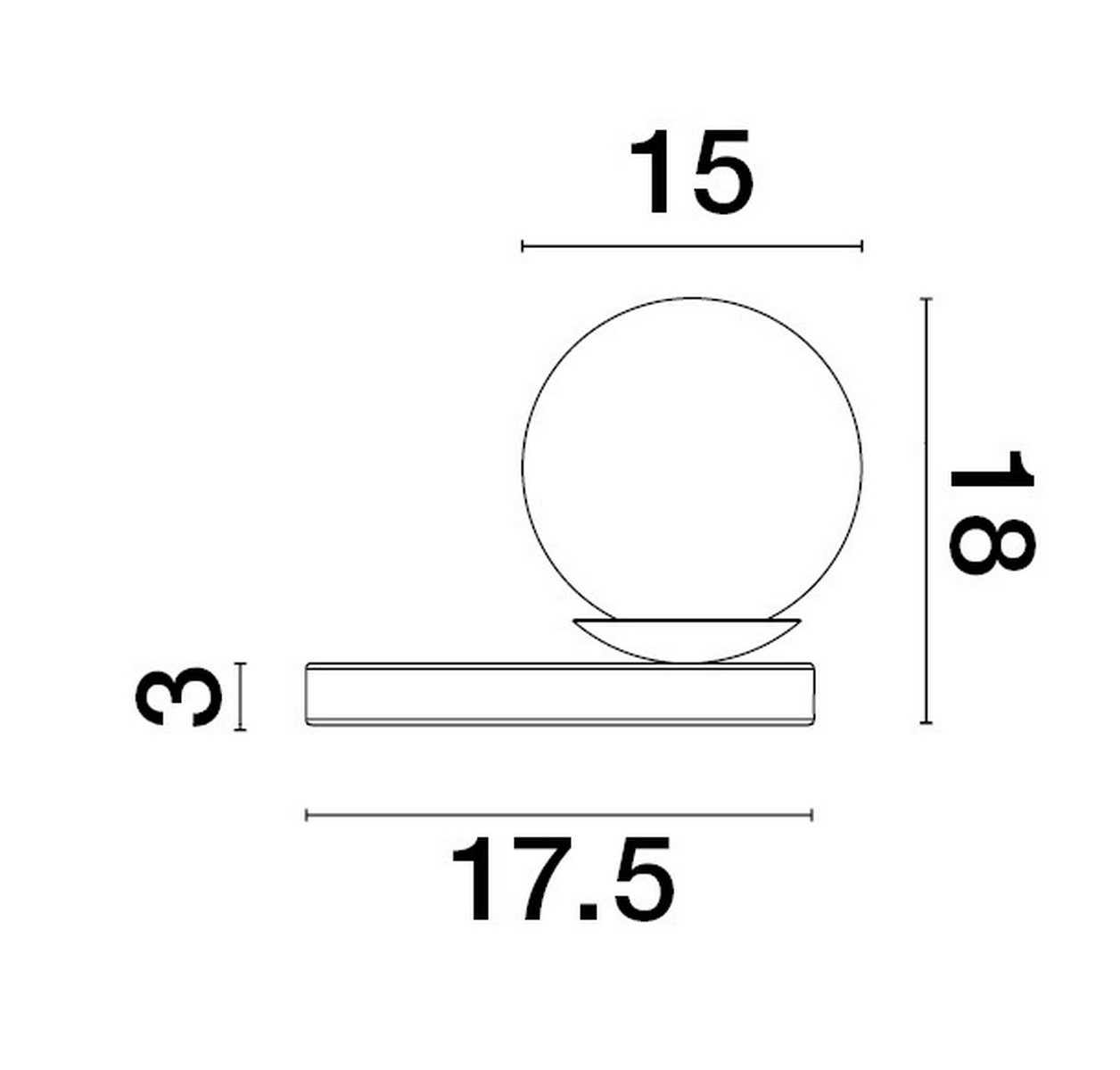 Lampa stołowa Merino na okrągłej marmurowej podstawie