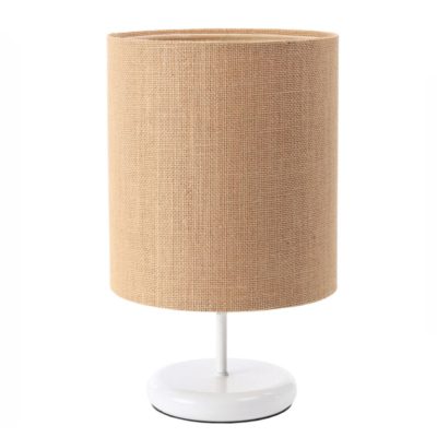 Lampa stołowa Pune z abażurem wykonanym z juty