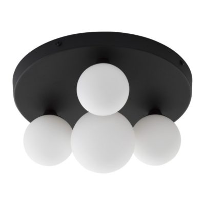 Lampa sufitowa Baila 4 z mlecznobiałymi kulami