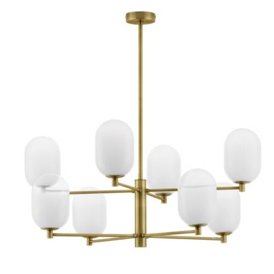 Lampa sufitowa na złotym stelażu Badesi 8