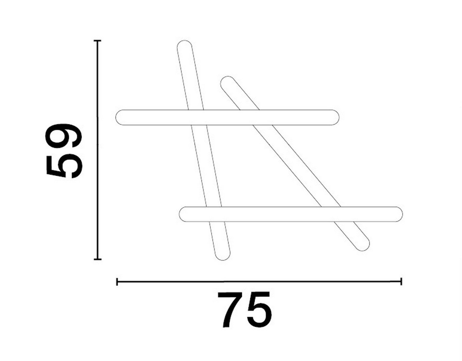 Nietypowa lampa sufitowa Acala M do salonu