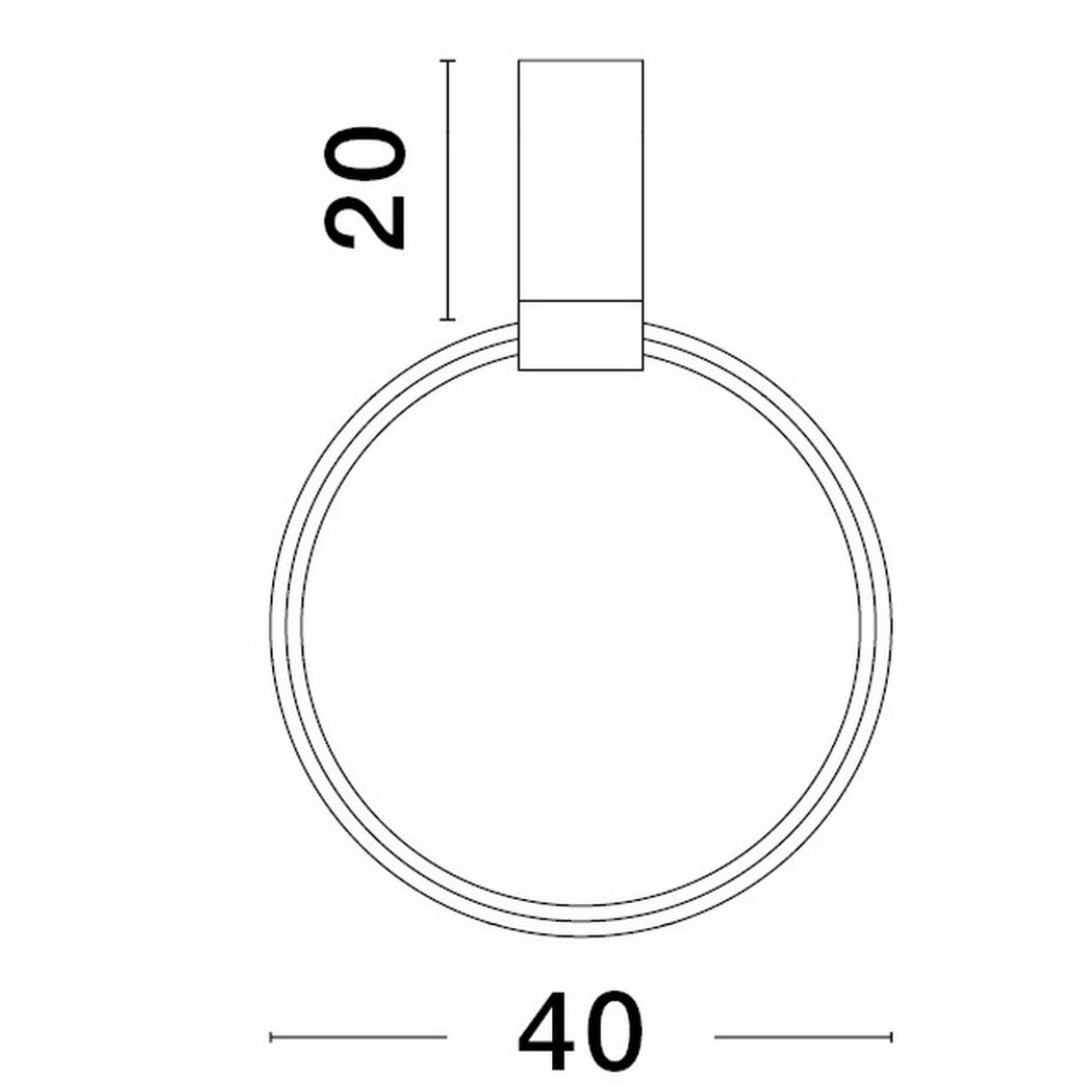 Lampa sufitowa z regulowanym pierścieniem Abuya S