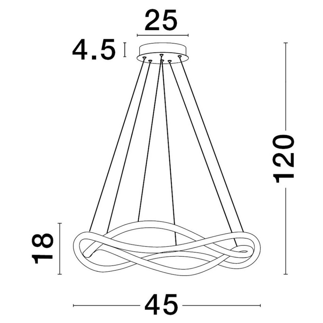 Czarna lampa wisząca Chapa S o designerskiej formie