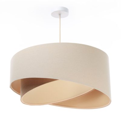 Lampa wisząca z podwójnym abażurem Lukka