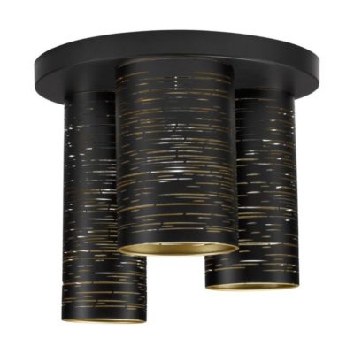 Czarno-złota lampa sufitowa Barra 3