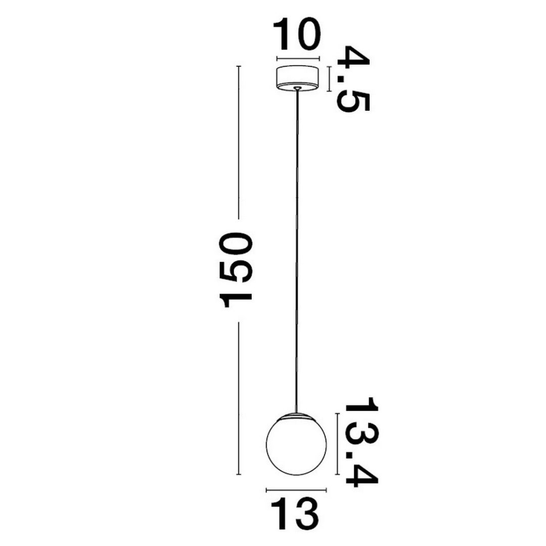 Minimalistyczna lampa wisząca Abala