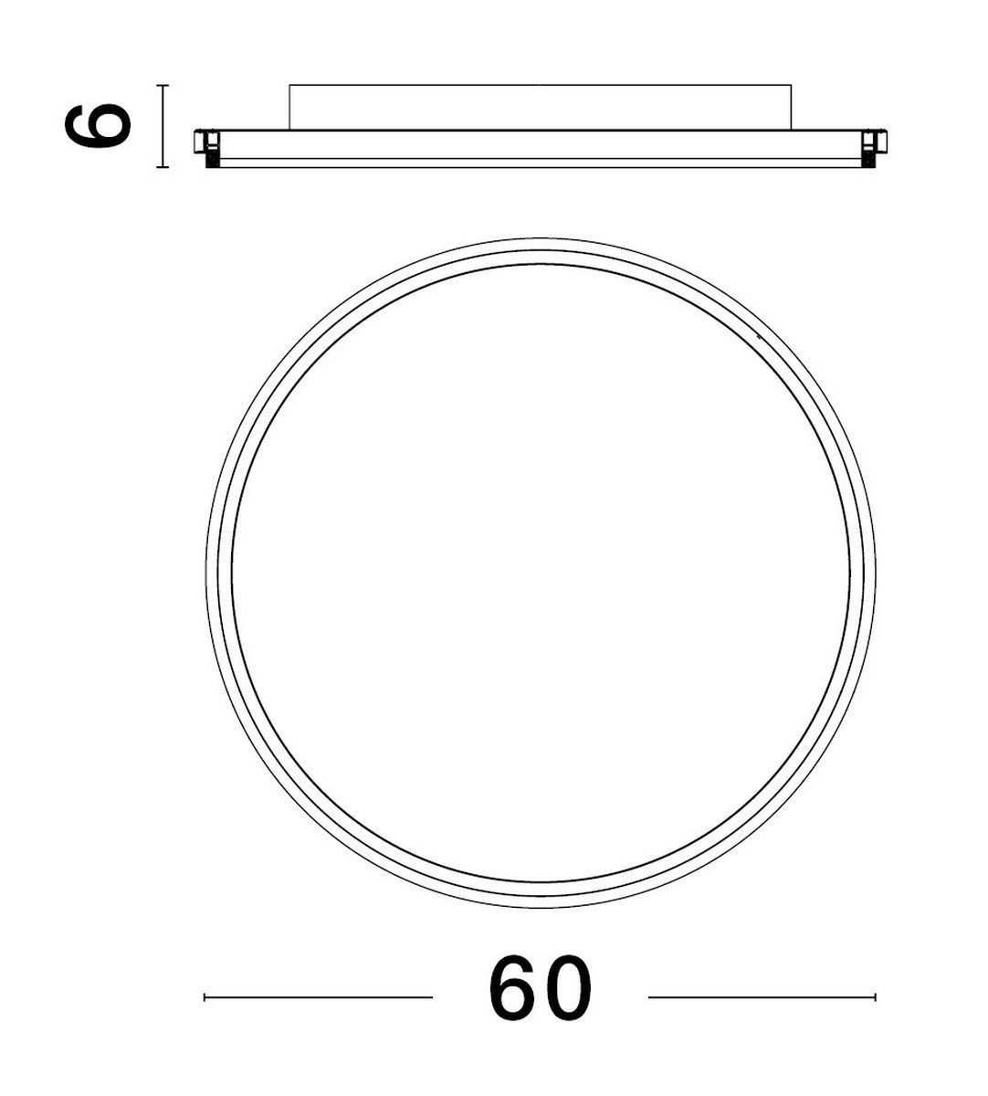 Uniwersalny plafon sufitowy LED Acala M