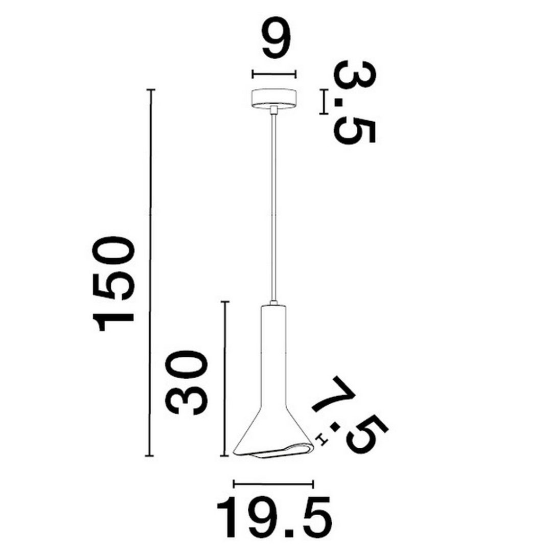 Lampa wisząca Badow z kloszem wykonanym z betonu