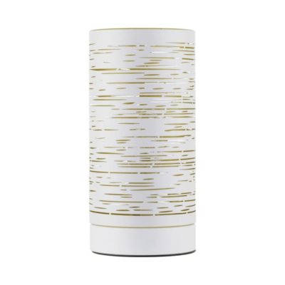 Biała lampka nocna Barra w kształcie tuby