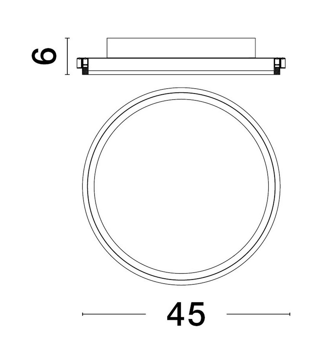Okrągły plafon sufitowy LED w białym kolorze Acala S