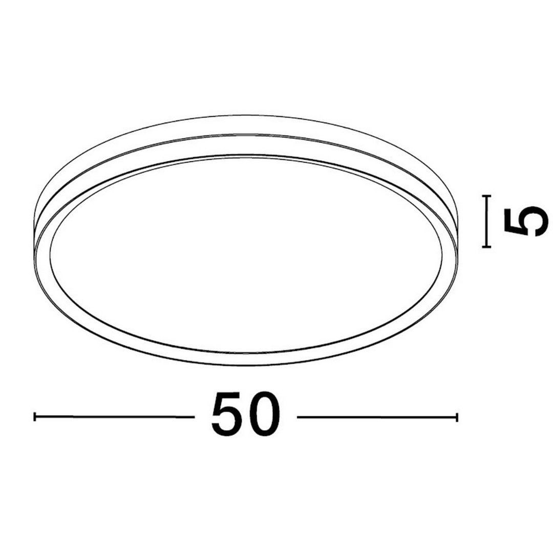 Czarno-złoty plafon sufitowy Bane M