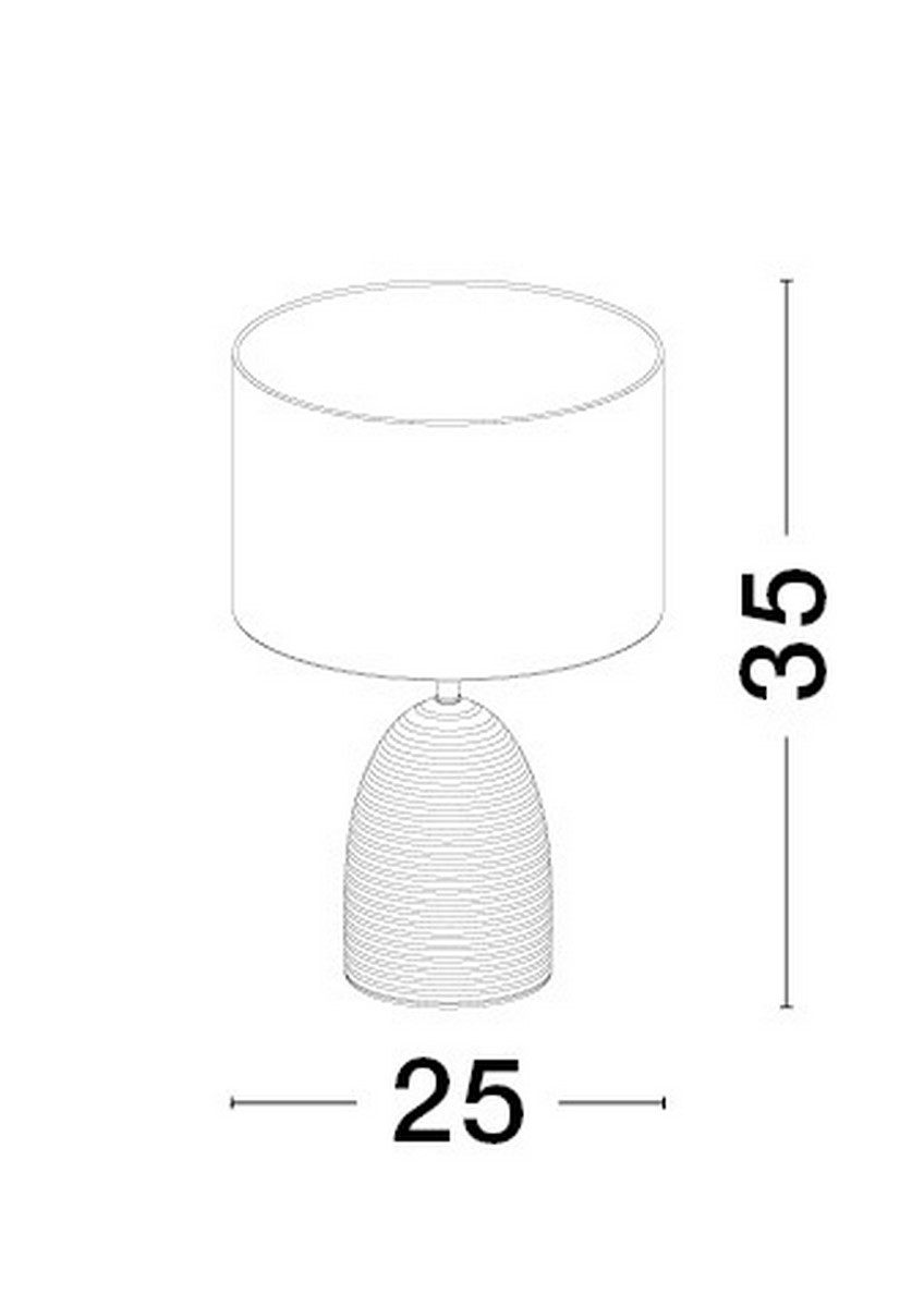 Lampa stołowa Cuatro na betonowej podstawie