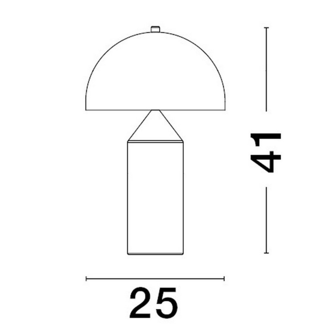 Złota lampa stołowa Ababay w stylu glamour