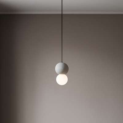 Nowoczesna lampa wisząca Ibague A na czarnym stelażu