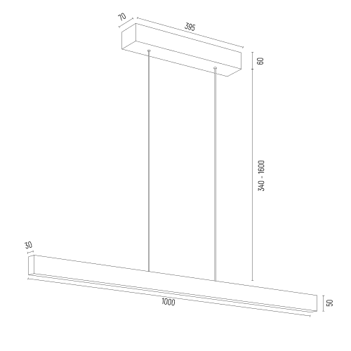 Kremowo biała lampa wisząca Balans w nowoczesnym stylu