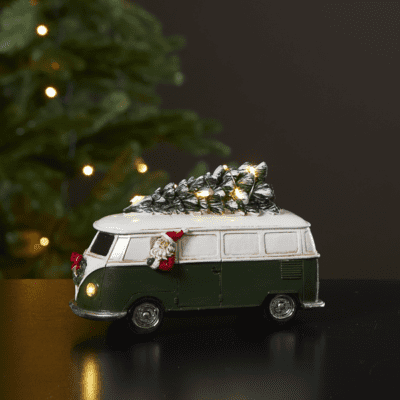 Bożonarodzeniowa scenka dekoracyjna w zielonym kolorze