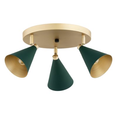 Nowoczesna lampa sufitowa ze stożkowymi kloszami Lucinda 3