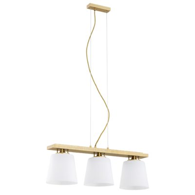 Lampa wisząca Arden 3 z kubełkowymi kloszami