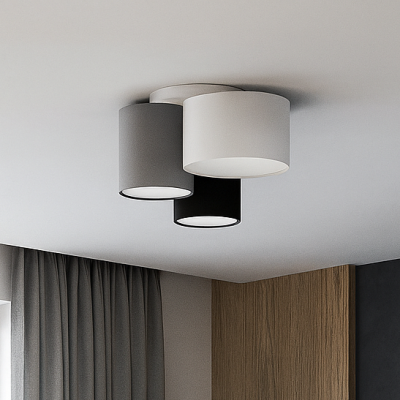 Potrójna lampa sufitowa Acalco 3 w klasycznych kolorach