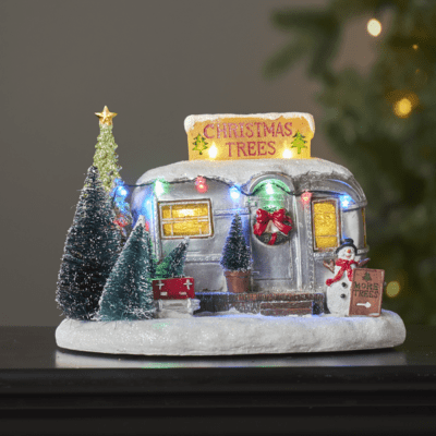 Świąteczna przyczepa kempingowa LED