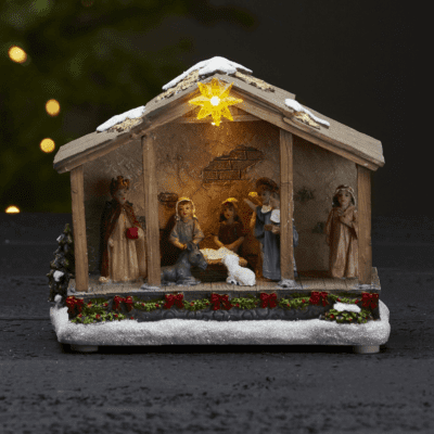 Świąteczna scenka dekoracyjna Stajenka