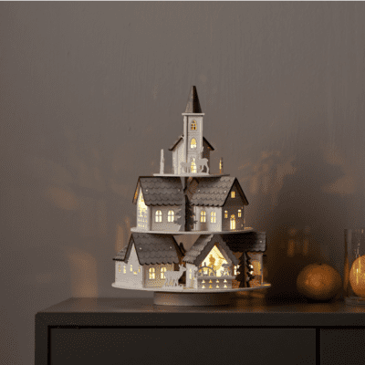 Trzypiętrowa świąteczna pozytywka