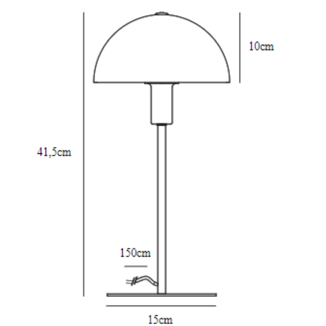 Metalowa lampa stołowa Ellen o prostym designie