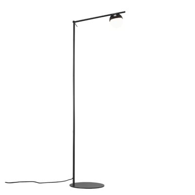 Lampa podłogowa Contina ze szklanym kloszem