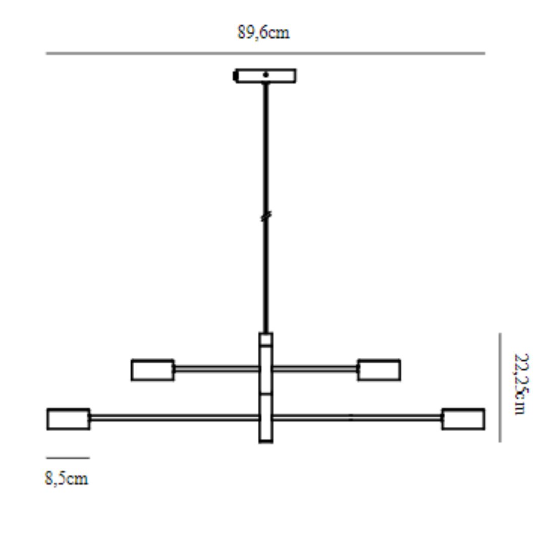 Lampa wisząca Clyde 4 z małymi okrągłymi kloszami