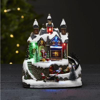 Urocza wioska świąteczna LED