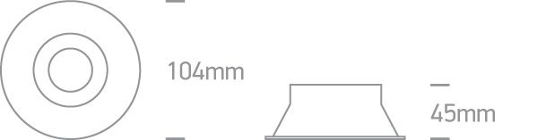 Aluminiowy reflektor sufitowy Amiandos