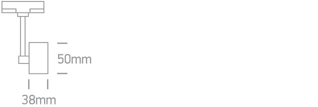 Reflektor o prostym designie Glinos 65118AT/W - ONE Light