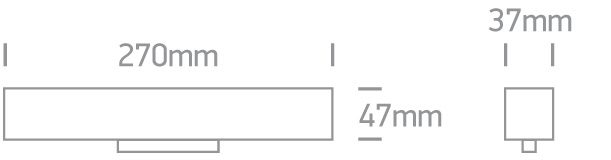 10-punktowa czarna listwa magnetyczna LED Verias 2 42102B/B/W - ONE Light