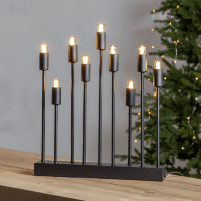 Świecznik świąteczny w stylu industrialnym