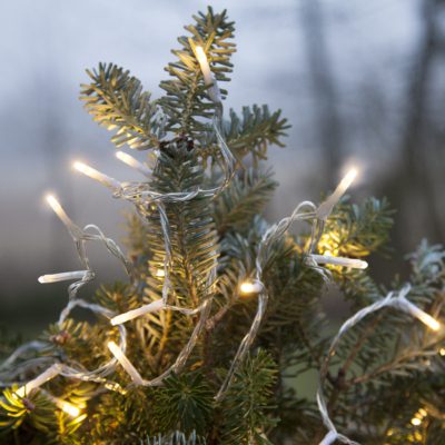 Subtelne lampki choinkowe LED 18m