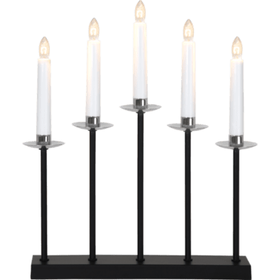 Elegancki pięcioramienny świecznik świąteczny