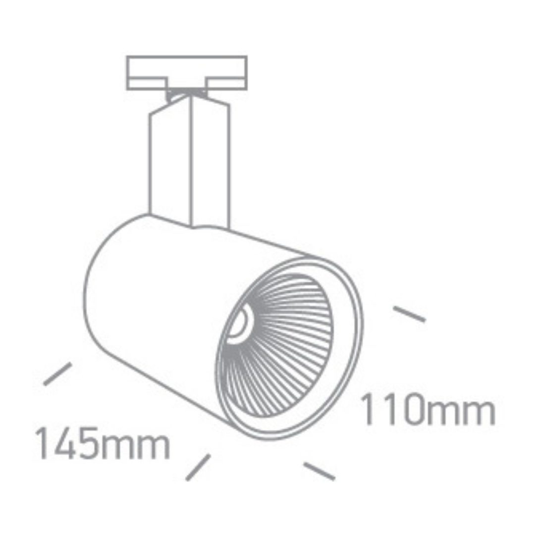 Metalowy reflektor w białym kolorze Marinos 65632T/W/W - ONE Light